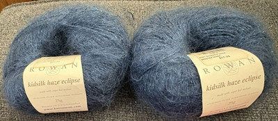 Lot of two (25 g) ROWAN Kidsilk Haze Eclipse PISCES Yarn Skeins Lot 1353