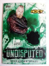 WWE Alexander Wolfe 2018 Topps Undisputed Green Shirt Relic Card SN 27 of 50
