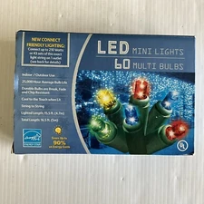 Energy Star 60 LED Mini Lights Multi Color Indoor/Outdoor
