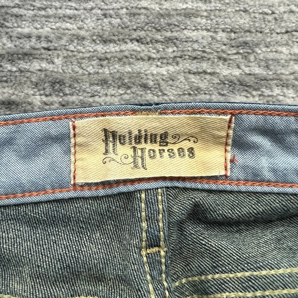 Держа лошадей шорты размер W27 женщин мальчика короткие заниженной Бермуды синий джинсовой ткани - Изображение 3 из 4