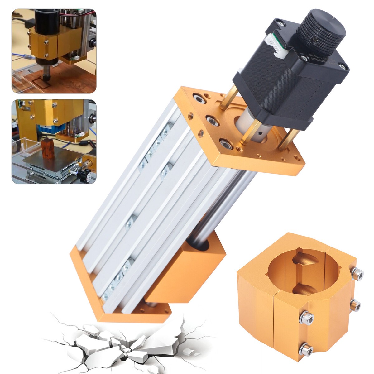 CNC Z-axis Module Support 3018plus 52mm Diameter Aluminum Slide +