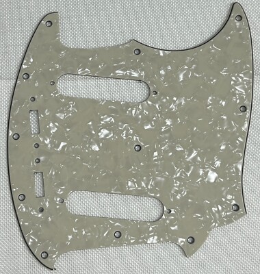 Ivory White Pearl 4-Ply For Fit US Mustang Classic Series Style Guitar Pickguard