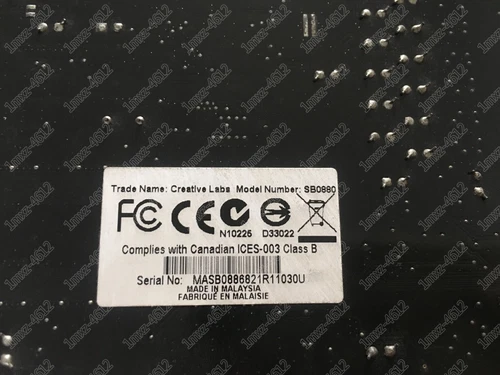 1pc used SB0880 Sound card X-Fi Titanium - Picture 3 of 5
