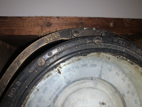 1943 U.S. NAVY COMPASS BU SHIPS 3 BECK-LEE CORP. #3735 VINTAGE NAUTICAL TREASURE - Picture 5 of 10
