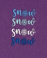 SNOW 2 winter die cuts scrapbook cards