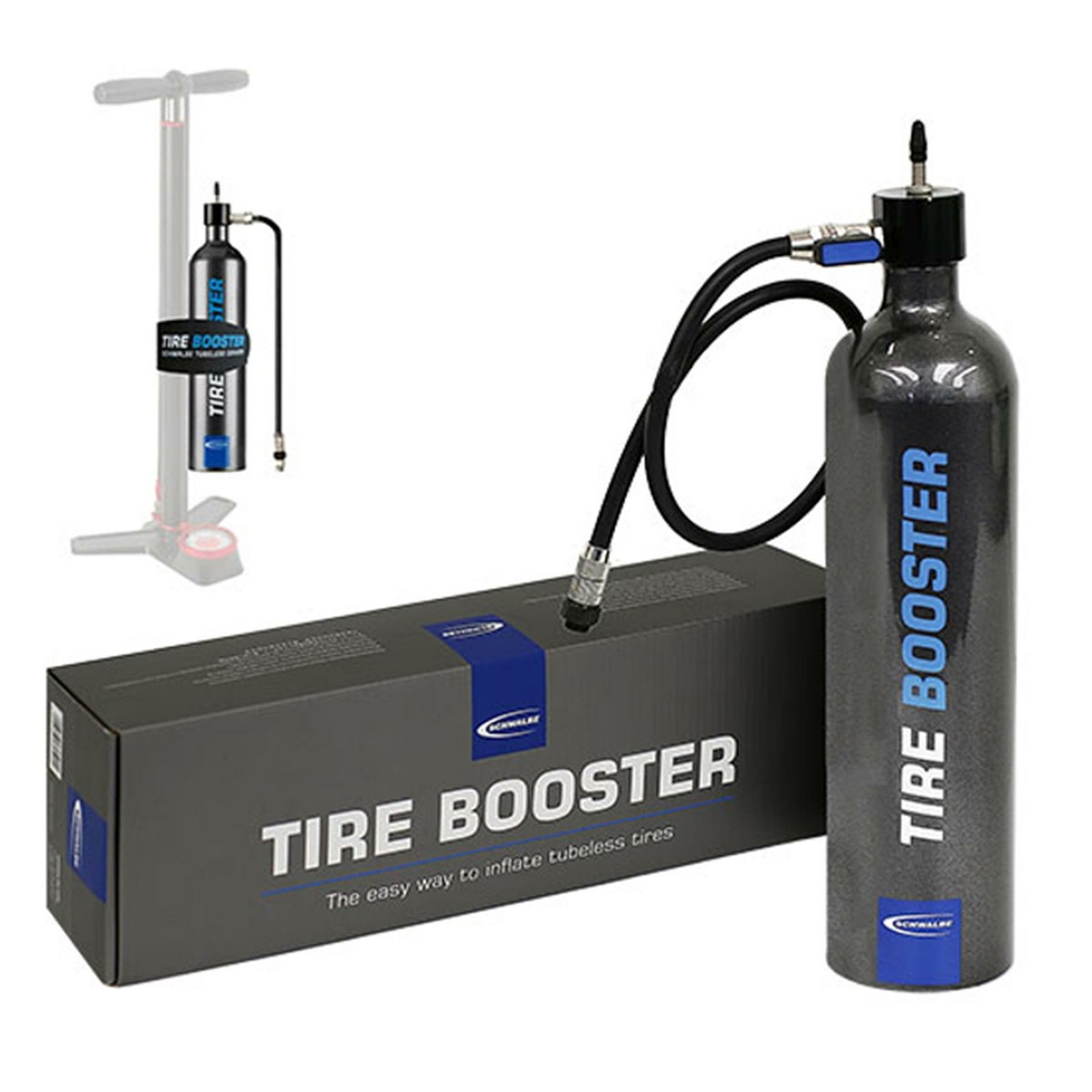 SCHWALBE TIRE BOOSTER タンク Schwalbe Tire Booster - Tubeless Assembly Tyre Cylinder Pump | eBay