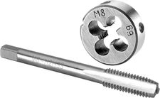 M8 X 1.25 Tap and Die Set, M8 X 1.25 Machine Thread Tap and round Die Right Hand