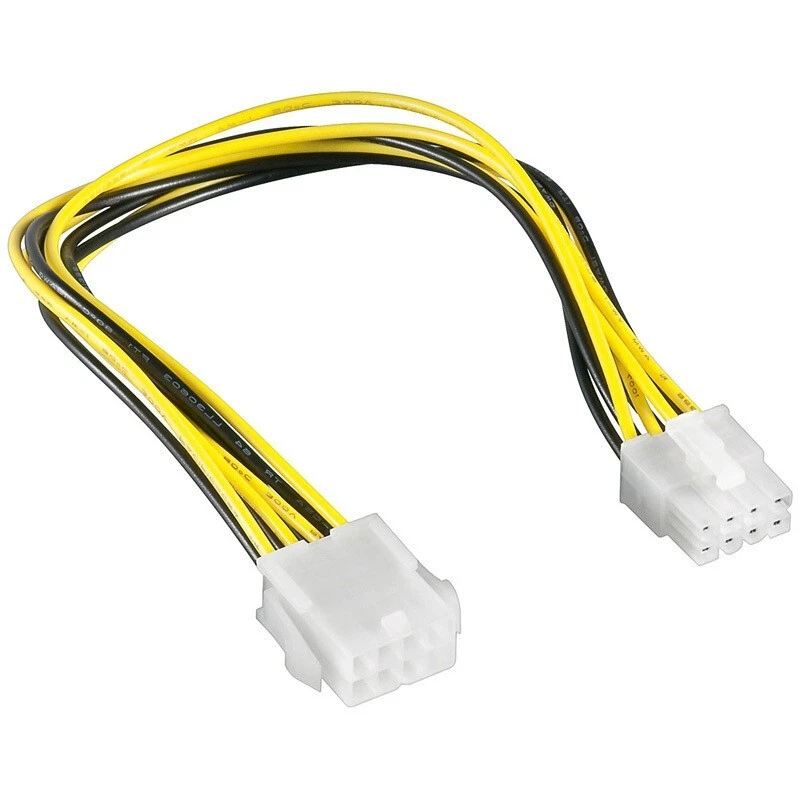 P33 PCI-E 8 pin Stecker auf PCI-E 8 pin Buchse Kabel 15cm Mainboard StromKabel - Bild 3 von 4