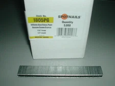 Spotnails 1805 PG 18 Gauge Narrow Crown SX5035 5/8" Staples (5,000)