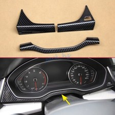 Tablero de instrumentos interior de fibra de carbono para Audi Q5 2018-2024