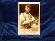 Brooklyn Dodgers Jake Daubert Cabinet Card Photograph Vintage Baseball 1913
