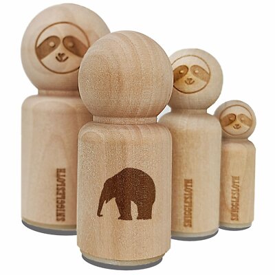 Elephant Side View Solid Rubber Stamp for Stamping Crafting Planners