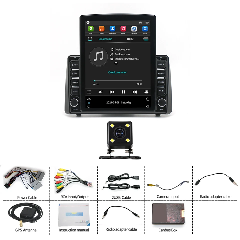 Radio estéreo para auto Dodge Grand Caravan 2011-2020 Android 13 Carplay 9,7" Foto 2 de 4