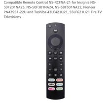 Replacement Remote Control for All Toshiba TV and Insignia Smart TVs with 6...