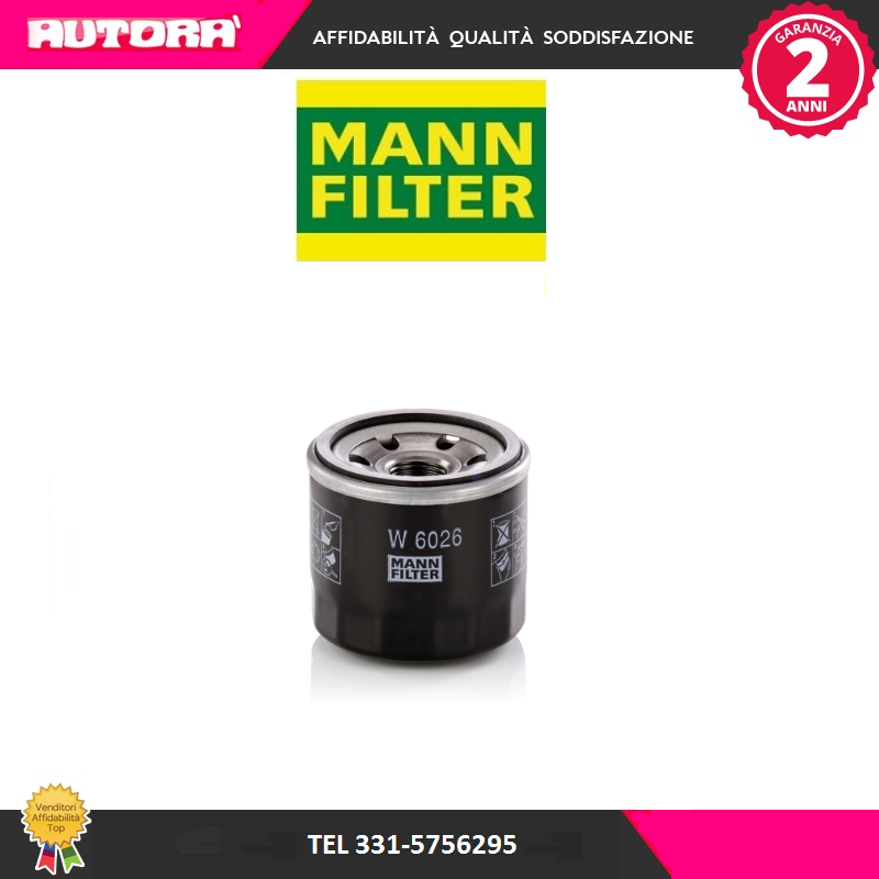 W6026 Filtro olio (MARCA-MANN FILTER)..