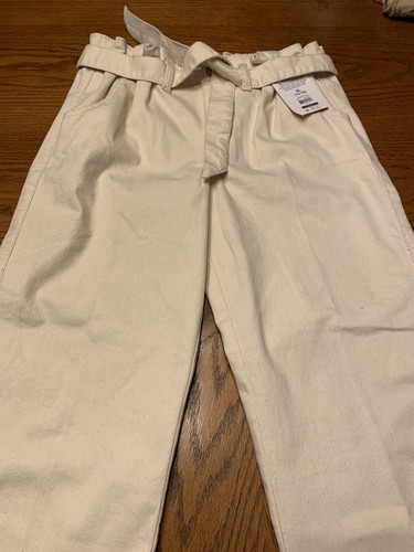 NEW - Girls Wonder Nation Wide Leg Beige Capri Jeans SZ XL (14-16) - Picture 3 of 10
