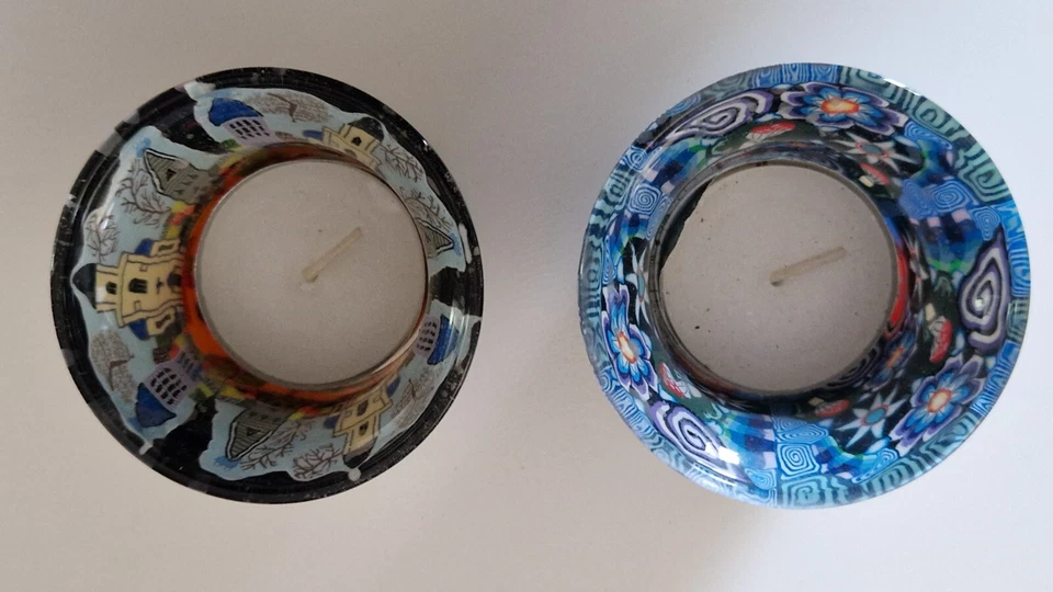 2 x Motivglas Teelichtglas Hellmann Versand Neu Sammler Votivglas - Bild 2 von 4