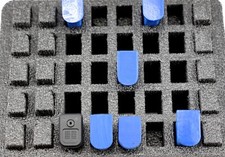 New Precut foam insert holds 40 double single mags fits your Pelican 1400 case