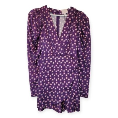 knee length dresses for ladies Beige Long Sleeve Micro Ruffle V Neck Mini Dress main image 1