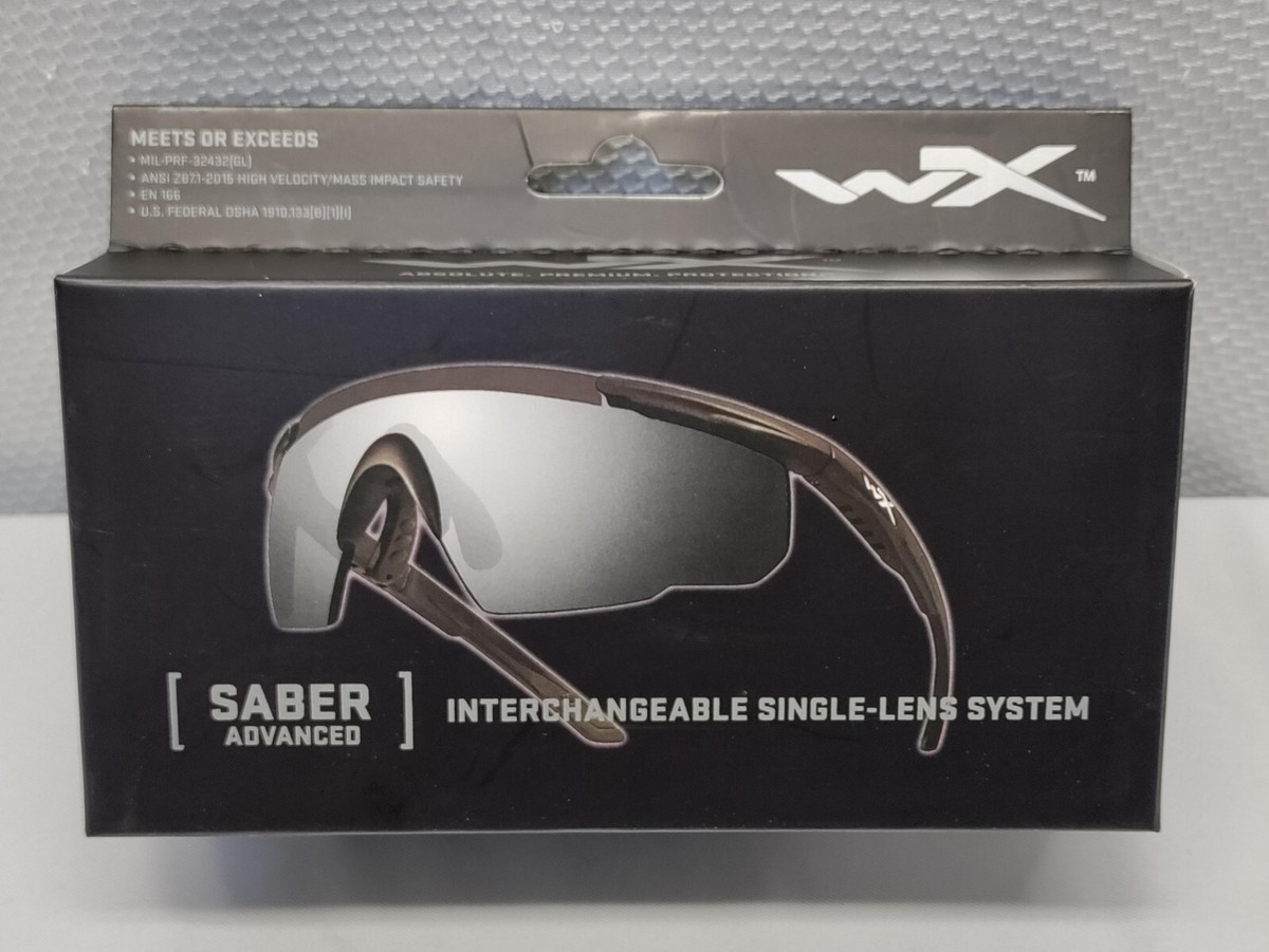 Wiley X Saber 302 Advanced Shatterproof Range Glasses High Impact