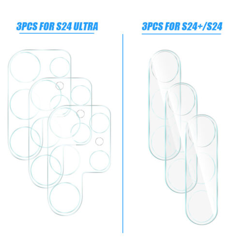 Für Samsung Galaxy S24 Ultra S24+ S24 Hartglas Kamera Objektiv Schutzhülle - Bild 9 von 10