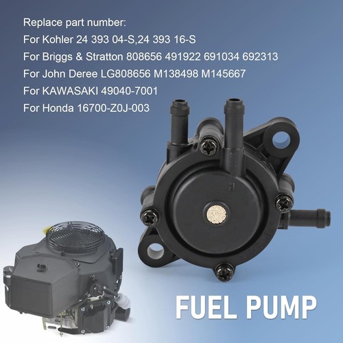 Fuel Pump & Fuel Filter For Kawasaki 21hp 22hp 23hp 24hp 25hp Engine 49040-7001 - Picture 2 of 8