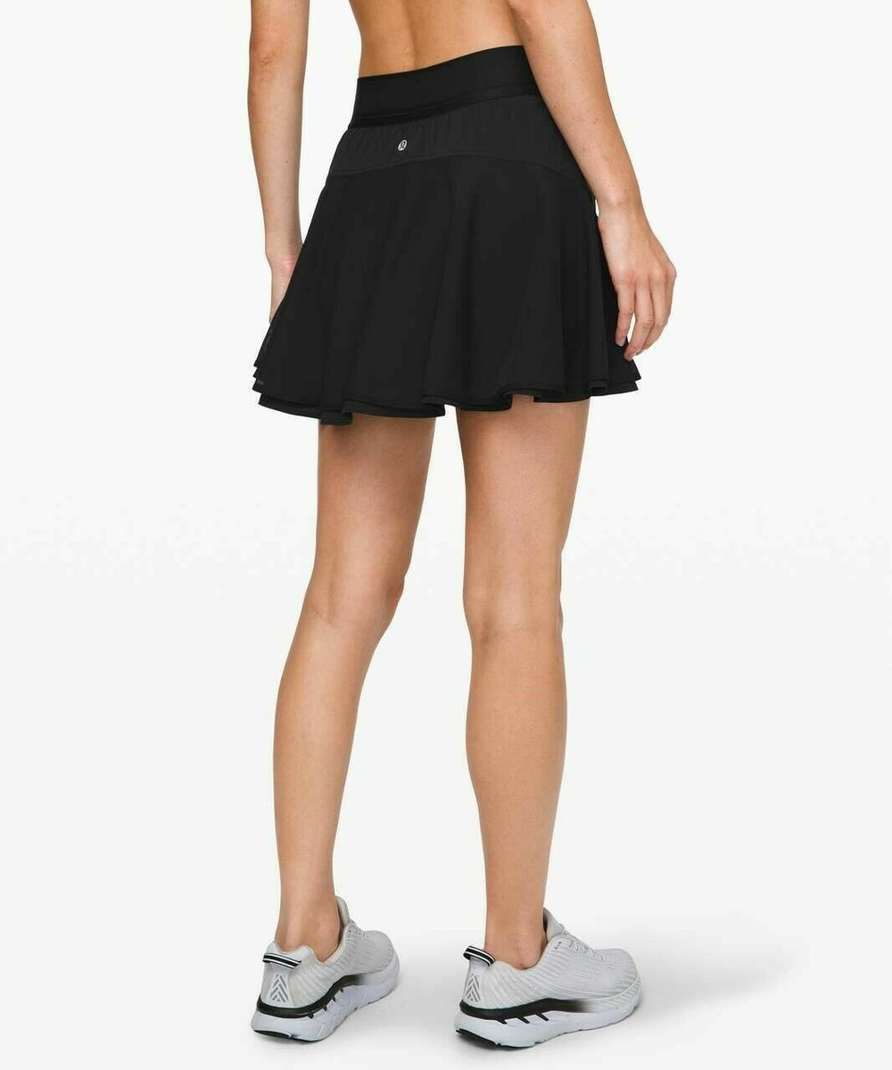 NWT LULULEMON Morning Match Skirt TALL~size:2, 4,6,8,10,12~ BLACK