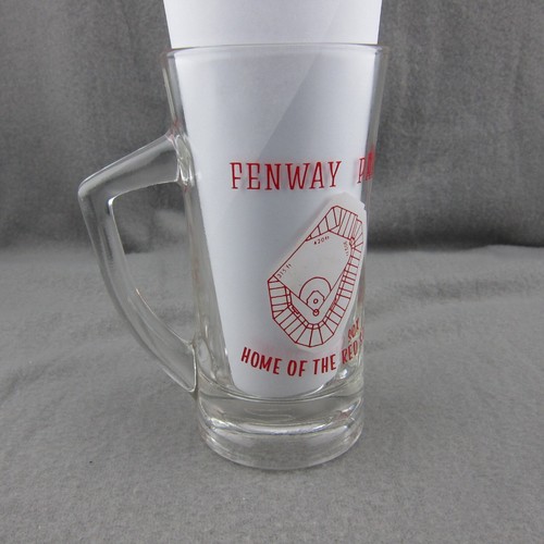 Boston Red Sox Fenway Park Glass Beer Mug Cup Vintage - Picture 4 of 19