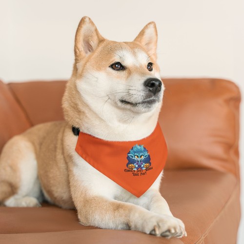 Adjustable Pet Bandana Collar ,Stylish Dog Scarf , Cute Puppy Neck Accessory - Picture 4 of 6