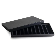 Novel Box Jewelry Cardboard Display Case And Lid With Jewelry Slot Tray Inserts