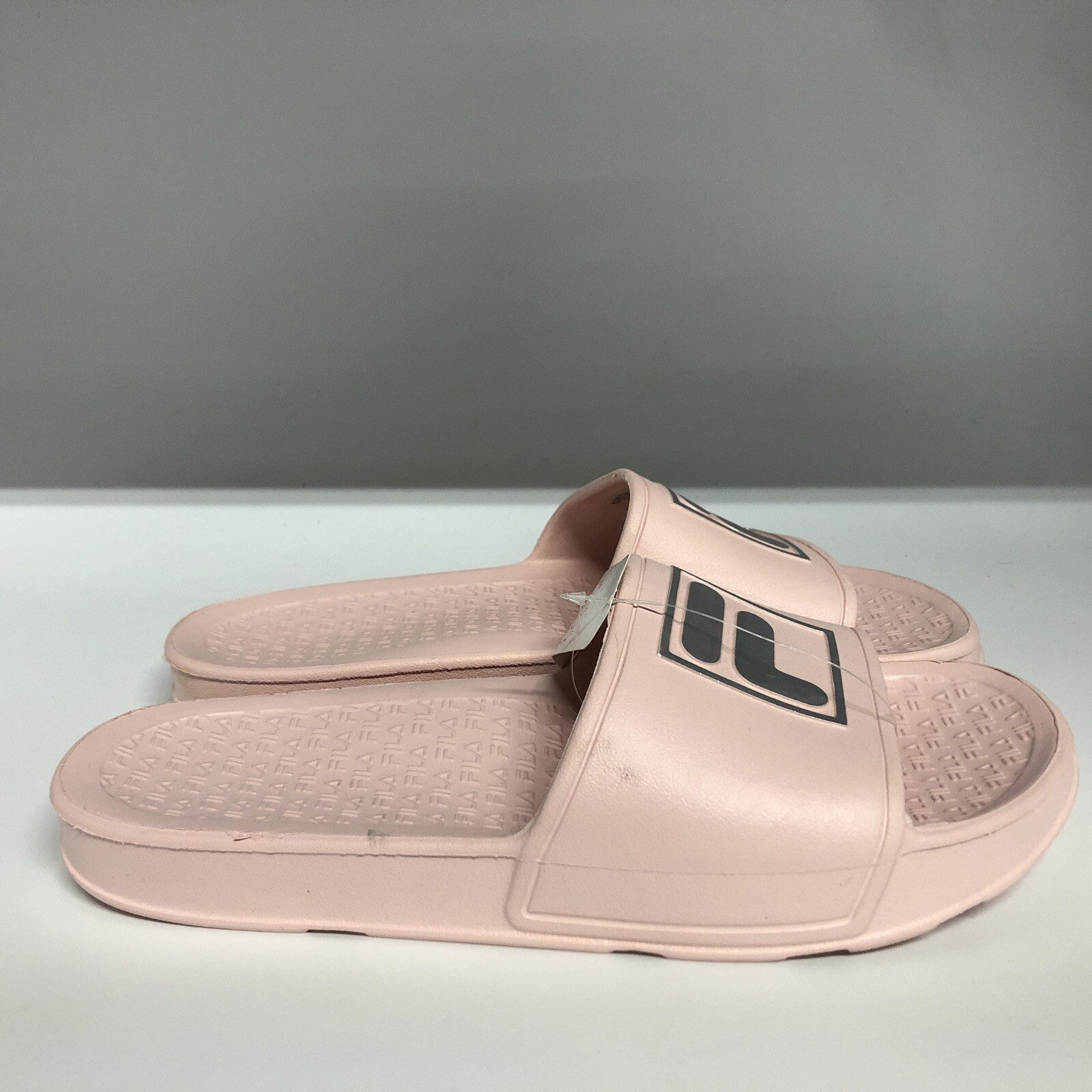 Fila Sleek Slide Big Box logo slide knockout rosa donna taglia 10