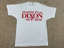 Screen Stars T-Shirt Mens Medium Made in USA Single Stitch Sharon Pratt Dixon