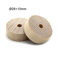Diameter 28mm X 10mm Wooden Toy Wheels Craft Wood Disc Round 5mm Central Hole