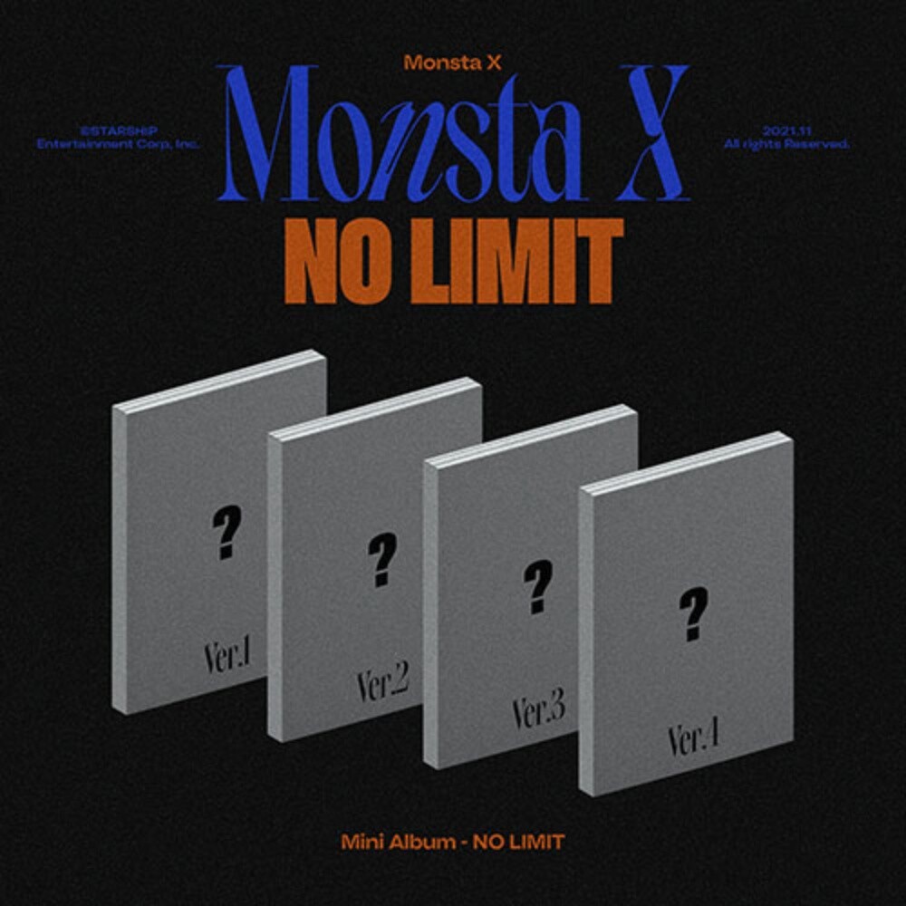 MONSTA X 10th Mini Album [NO LIMIT] Ver.1 CD+96p P.Book+P.Card+F