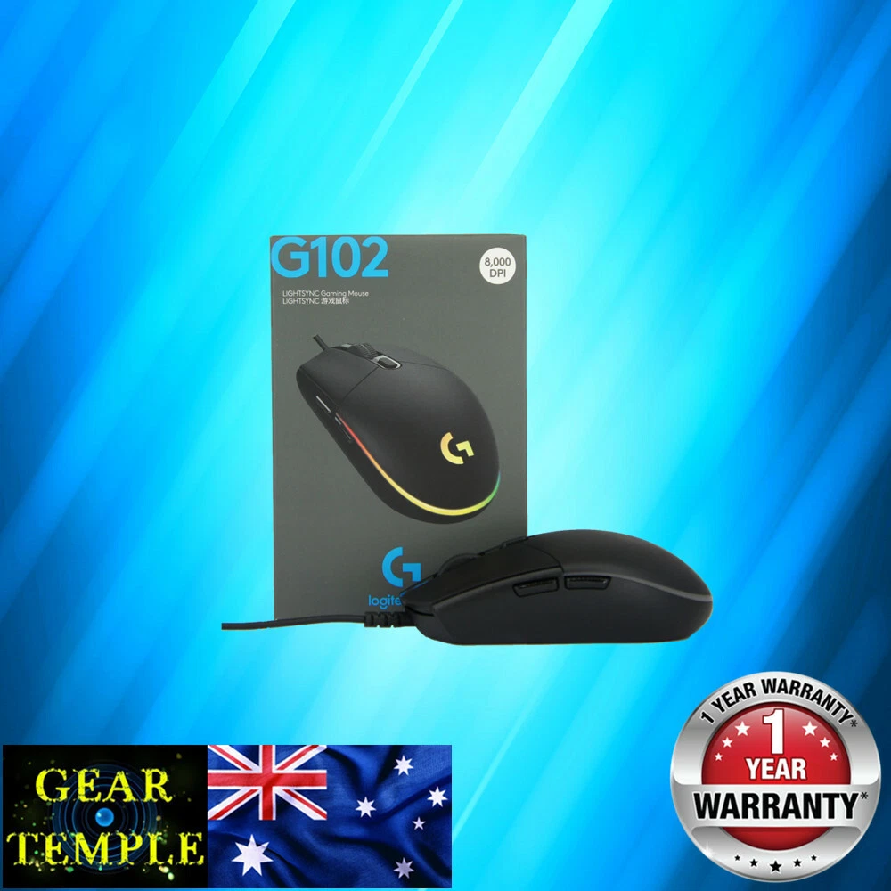 New Logitech G102 G203 LIGHTSYNC Gaming Mouse 6 Buttons 8000DPI