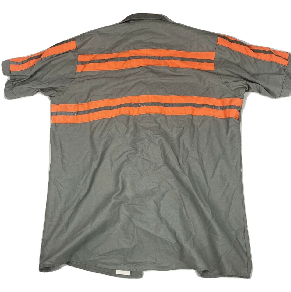 Used Hi-Vis Reflective Safety Work Shirts - Red Kap Brand, Multiple Colors (Blue, Tan, Yellow, Orange)