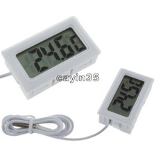 Mini Digital LCD Gauge Insert Temperature Thermometer Thermograph with Probe