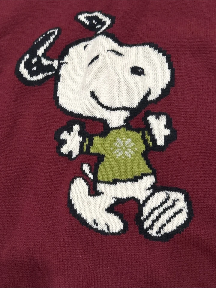 NUEVO CON ETIQUETAS 2023 COACH X PEANUTS SNOOPY VACACIONES NAVIDAD SUÉTER TALLA M Y BOLSA DE ROPA Foto 3 de 4