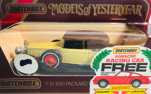 Set of 3 - MATCHBOX Models of Yesteryear - 1930 Packard and Two 1927 Bugatti T44 - Picture 19 of 19