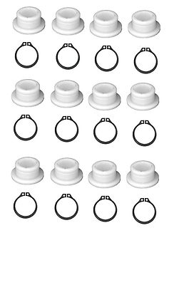 12 PK. WALKER DECK PIN BUSHINGS 5740-2 - with F123 snap rings(*D34A)