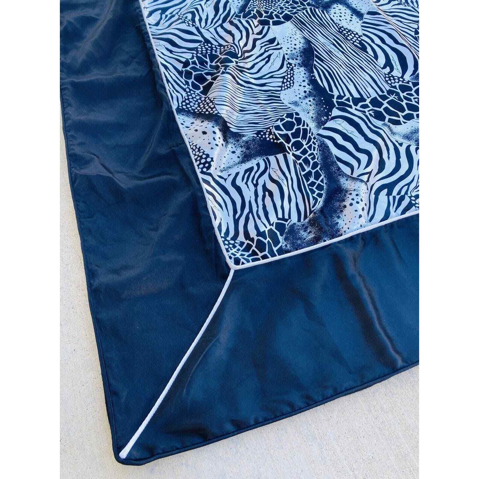 Dennis Basso Cover Blanket Black White Animal Print Giraffe Zebra