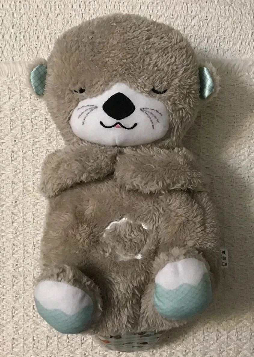 Soothe 'n Snuggle Otter Plush Baby Toy with 11 Sensory Features