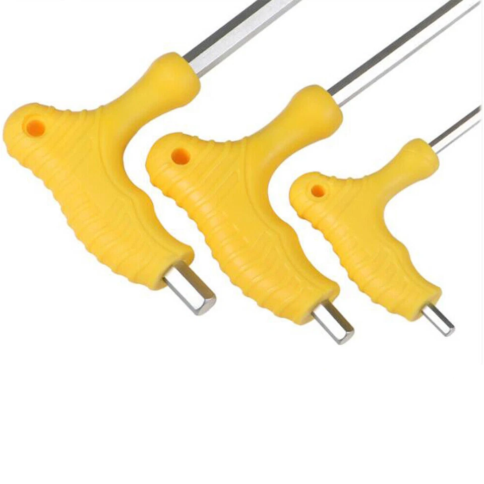 Ball End T-Handle Hex Key 2mm-14mm Hexagon Keys Metric Allen Allan Wrench CR-V - Image 3 of 4