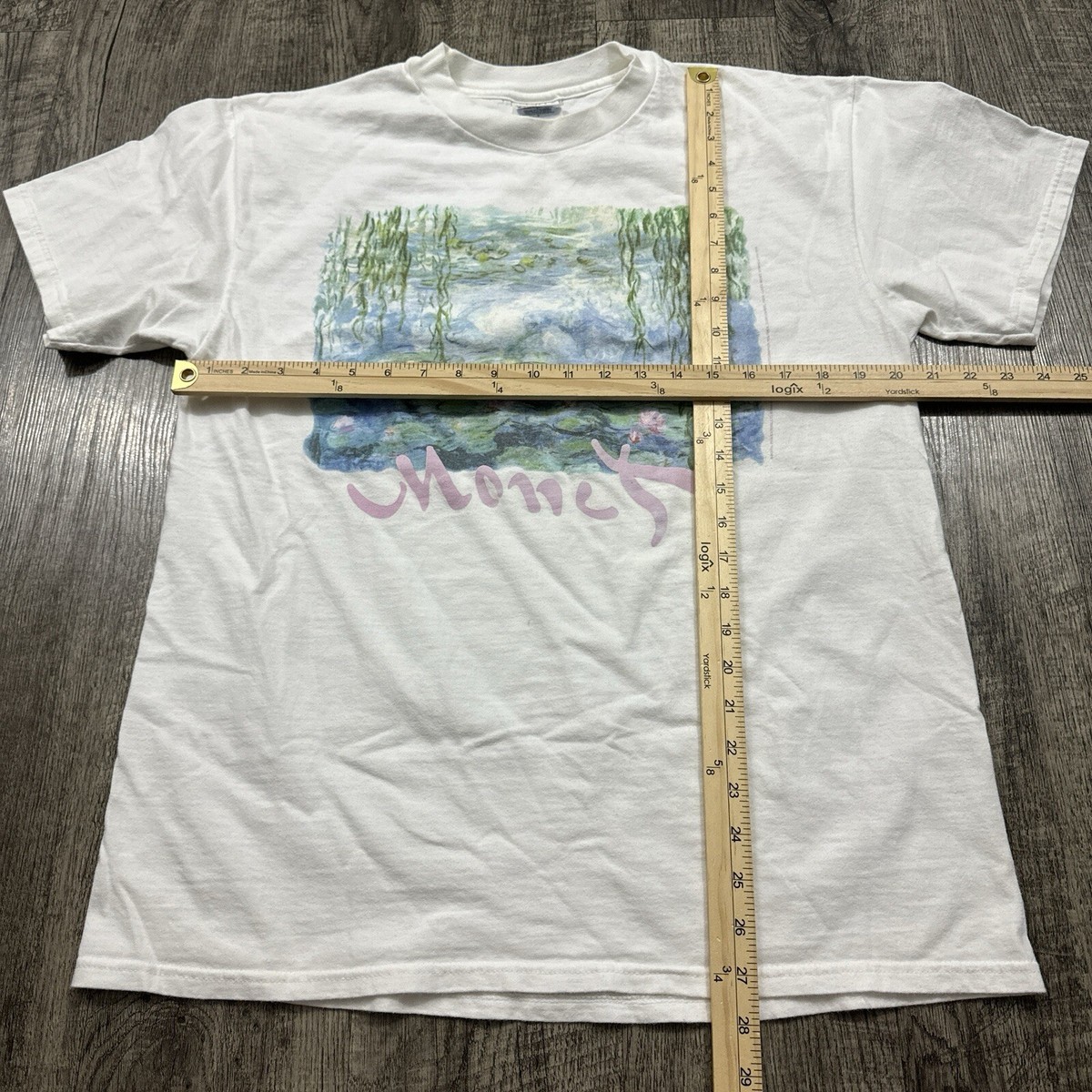 Vintage 90s Claude Monet Art T Shirt Water Lilies L | eBay Vintage 90s Claude Monet Art T Shirt Water Lilies L | eBay