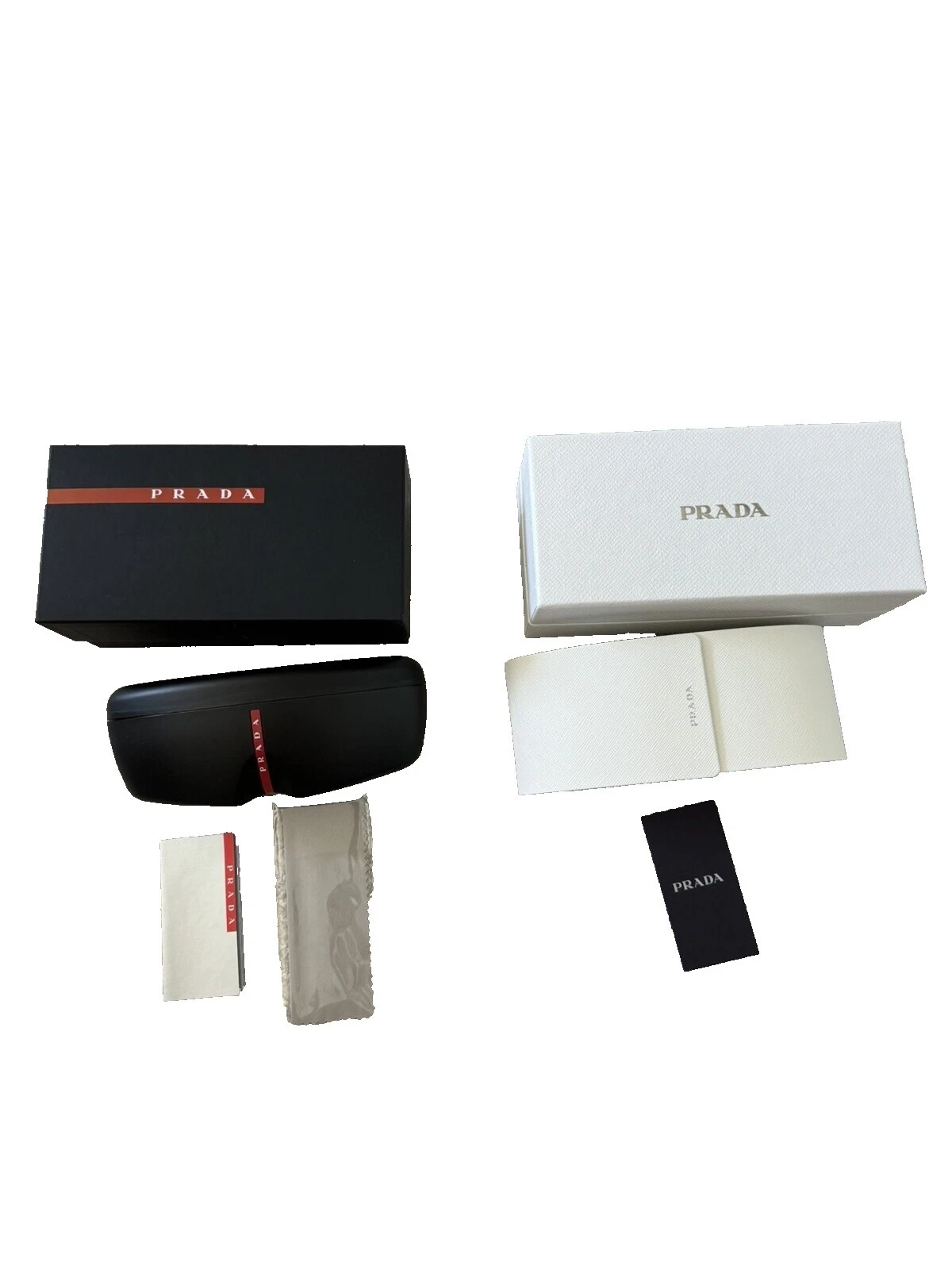 Estuches y almacenamiento PRADA Blanco Gafas de sol