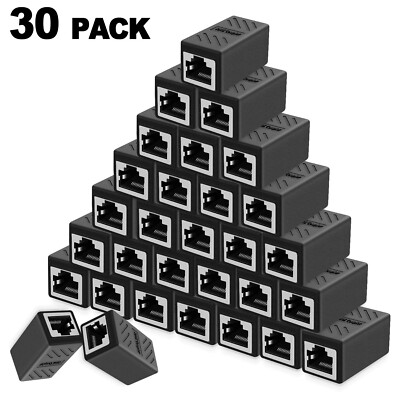 RJ45 Coupler, Ethernet Connectors, Hielded In-Line Coupler for Cat7/Cat6/Cat5E/C