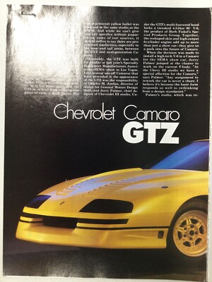 CAM458 Article 1985 Chevrolet Camaro GTZ A peek at 1988? Jun 1985
