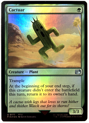 MTG Cactuar (Foil) Final Fantasy 177 FFVI FF6 NM