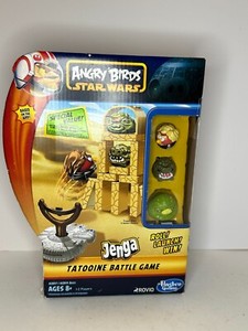 Angry Birds Star Wars Jenga Tatooine Battle Game COMPLETE