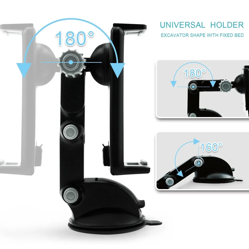 Esoulk Universal 360 Degrees Rotation Car Holder Mount for Smartphone and Tablet - Image 4 of 4